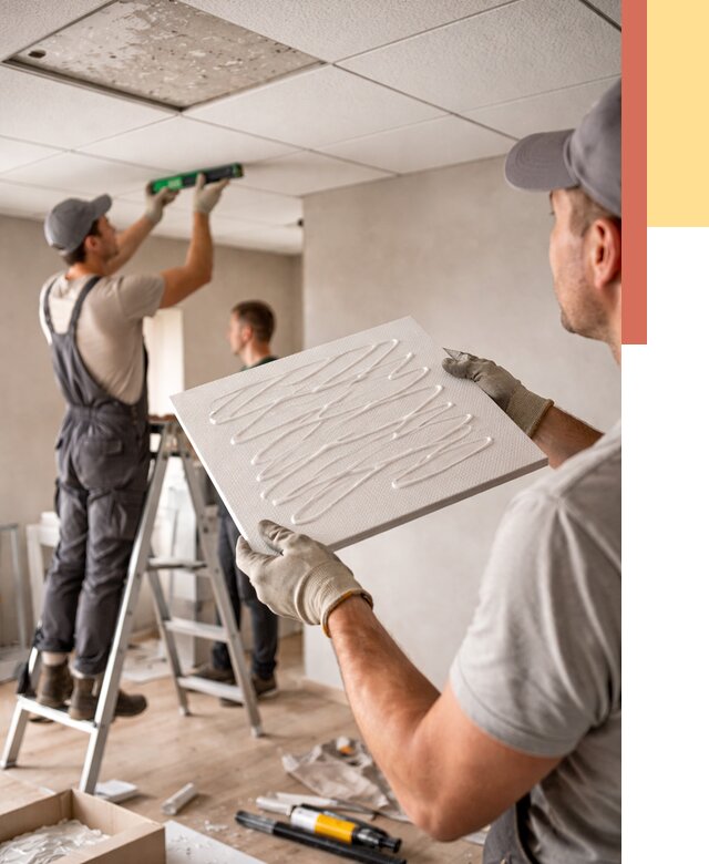 Монтаж потолочной плитки в Елизово от 4558 руб. — быстро и недорого | ОТДЕЛОЧНИК-Лзв