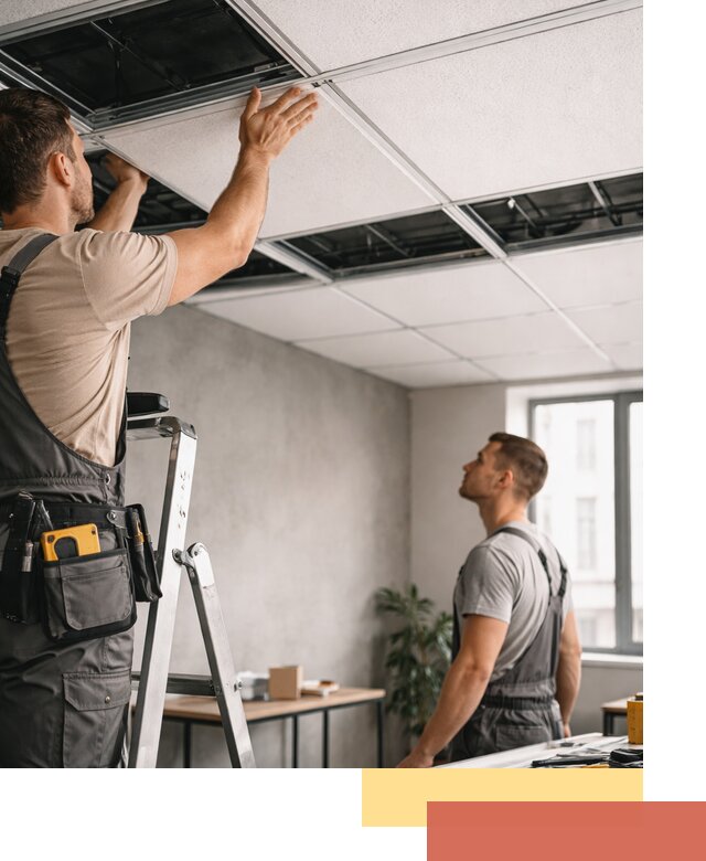 Монтаж потолочной плитки в Елизово качественно и в срок