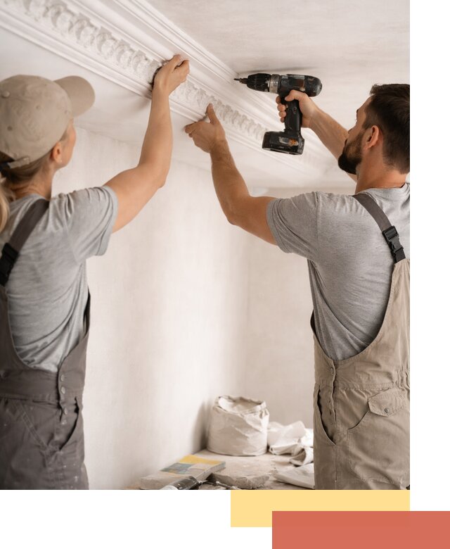 Профессиональный монтаж лепнины на потолок в Елизово