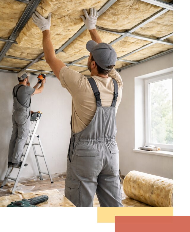 Утепление потолка под ключ в Елизово качественно и быстро