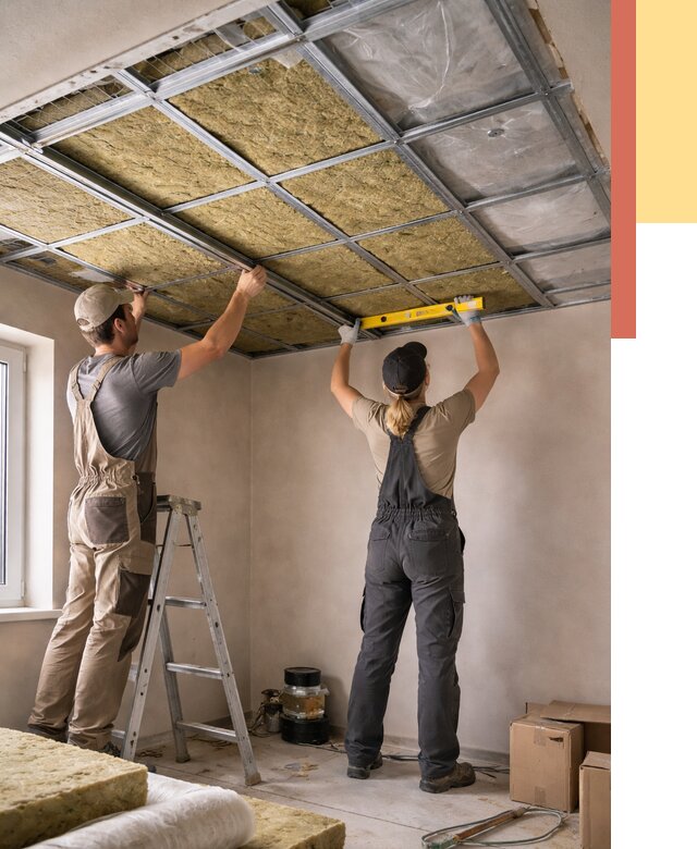 Шумоизоляция потолка в Елизово от 1266 руб. под ключ — услуги ОТДЕЛОЧНИК-Лзв